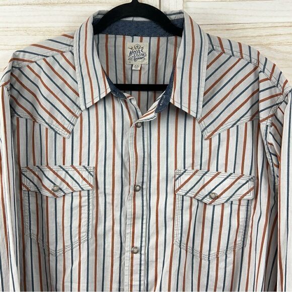 3/$25 Moon Shine Brad Paisley Western Sawtooth Pearl Snap Front Shirt XXL - Picture 2 of 16